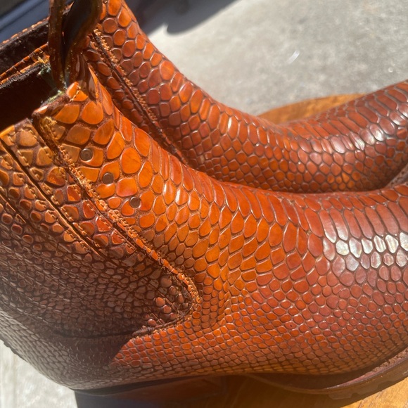 PSkaufman Hand dyed twister cowboy boots with Alta sole 8.5 - Picture 8 of 10